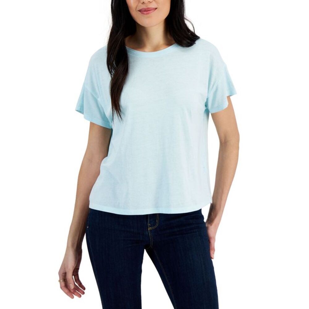 Style & Co Oversized Cropped T-Shirt